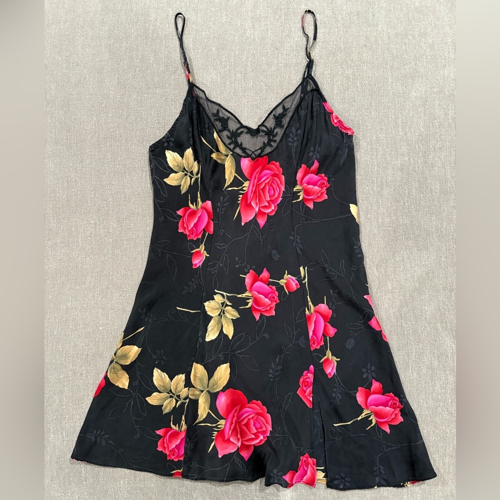Victoria’s Secret Silk Floral Slip Dress